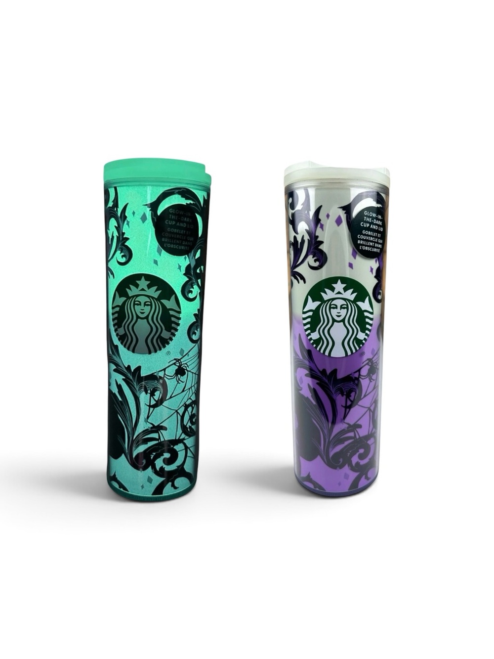 New Starbucks Glow In The Dark 16oz Halloween 2021 Tumbler Cold Drink Cup Gift